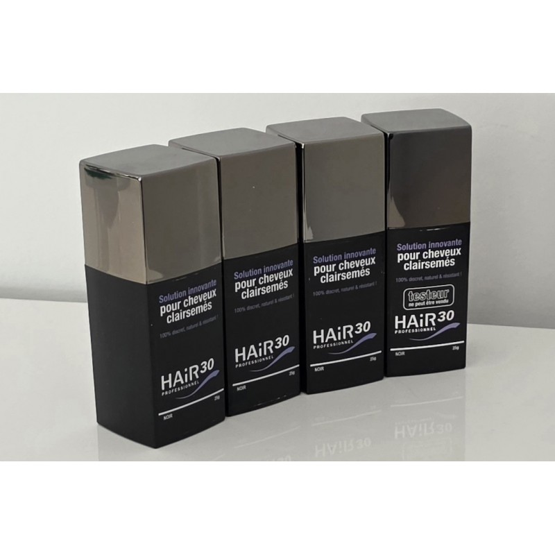 Lot de 3 hair 30 noir + 1 testeur noir même contenance