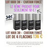 Lot 4 Hair 30 Chatain Foncé : Lot de 4 flacons ( 34 € le flacon) - Promotion