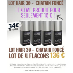 Lot 4 Hair 30 Chatain Foncé...